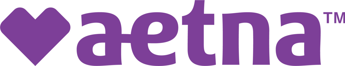 The Aetna logo in purple with a heart symbol on the left - Dentist University Place WA The Aetna logo in purple with a heart symbol on the left - Dentist University Place WA