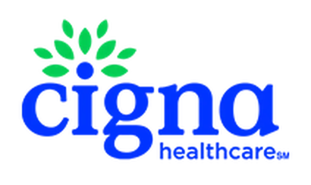 The Cigna Healthcare logo featuring blue text and a green leaf symbol - Dentist University Place WA The Cigna Healthcare logo featuring blue text and a green leaf symbol - Dentist University Place WA