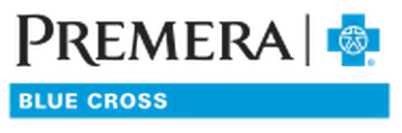 The Premera Blue Cross logo with bold black text and a blue cross symbol next to the name - Dentist University Place WA The Premera Blue Cross logo with bold black text and a blue cross symbol next to the name - Dentist University Place WA